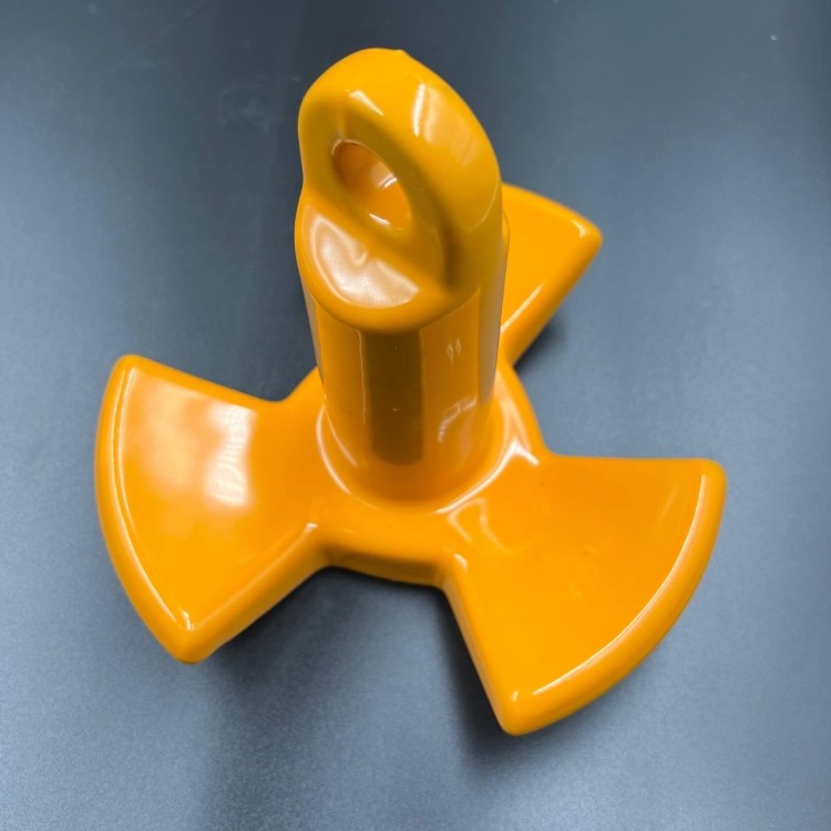 Якорь речной 3-х лепестковый (Оранжевый) с ПВХ покрытием 4.5кг (Allshine), арт. Anchor-3-Orange-4.5kg_2000000194417,          ALSHINE 