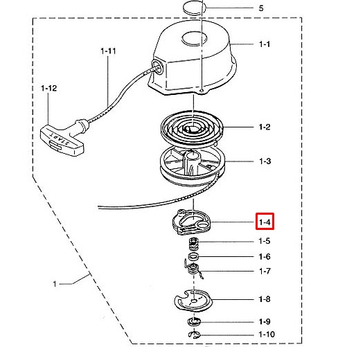 Храповик ручного стартера Tohatsu 2.5-3.5 (RT), арт. 307-05003-0-RT,          РРЦ РАЗНОЕ 