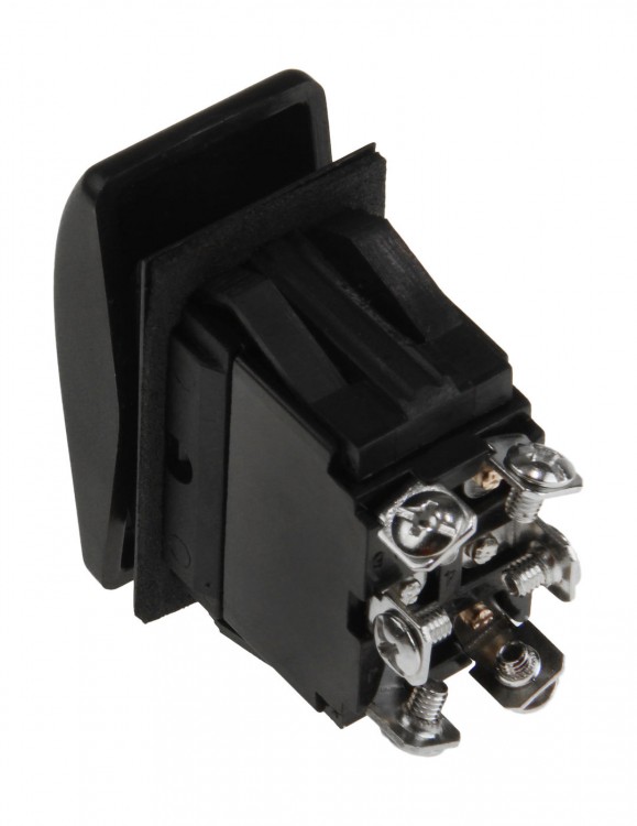 Переключатель трехпозиционный ON-OFF-ON 12В/16А 6Р, арт. AES111852B,          AES.Co 