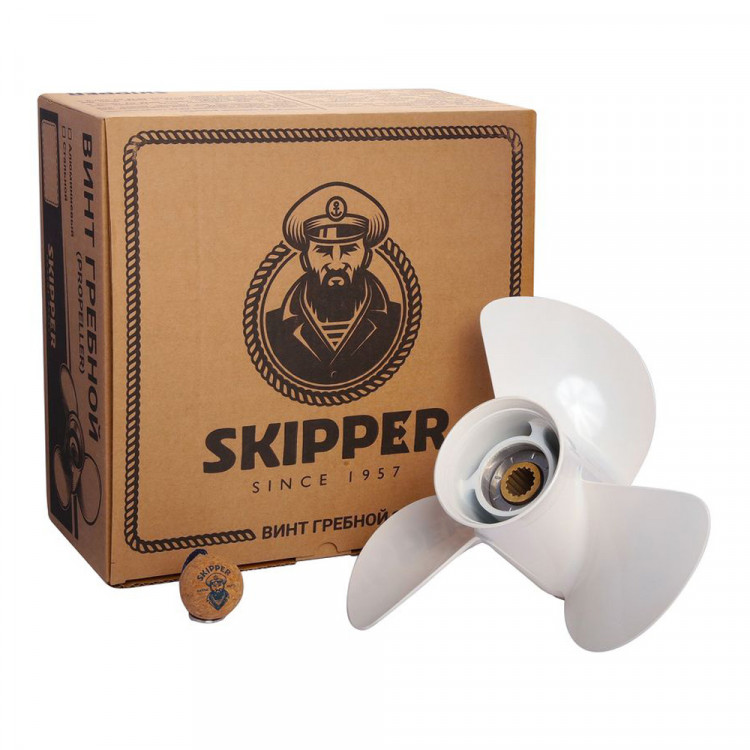 Винт гребной   для Yamaha 60-140HP, диаметр 13 1/4" алюминиевый, лопастей - 3, шаг 17", арт. SK6E5-45945-01-EL-ts,          Skipper 