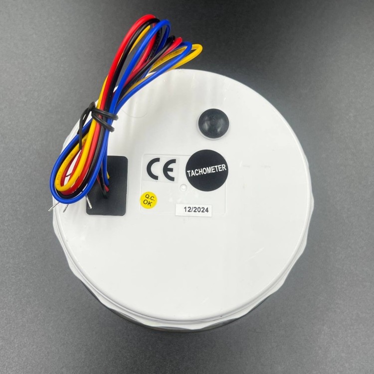 Тахометр 0-8000 об/мин д.110мм (черный, хромированный ободок) (DEPO), арт. DPN110TAHRB-80,          DEPO 