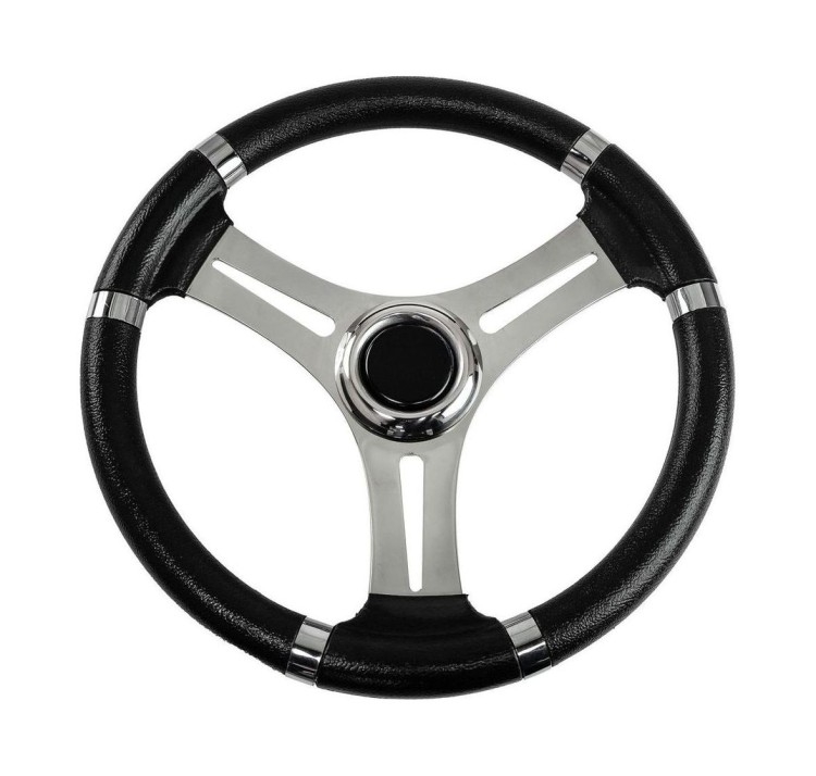 Рулевое колесо Osculati, диаметр 350 мм, цвет черный, уцененное, арт. 45-151-01 utsenka,          Osculati 