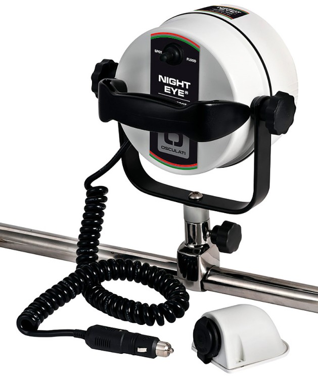 Фара-искатель с креплением на релинг, арт. 10015648,          Osculati 