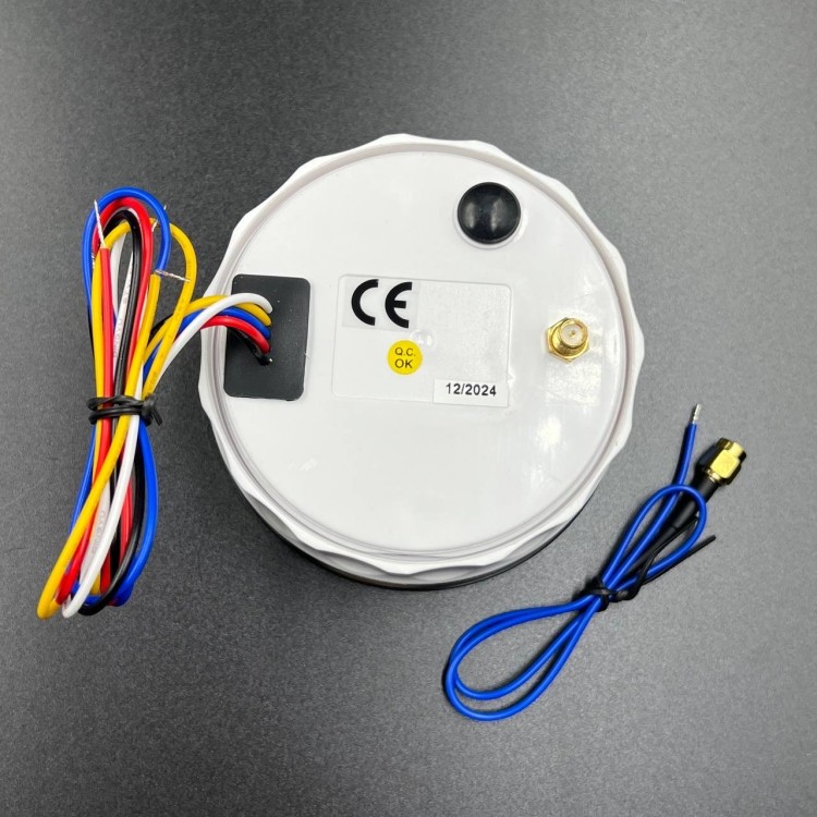 Прибор многофункциональный электронный 6в1 (д.85мм; черный, хромированный ободок) (DEPO), арт. DPD85B-5,          DEPO 