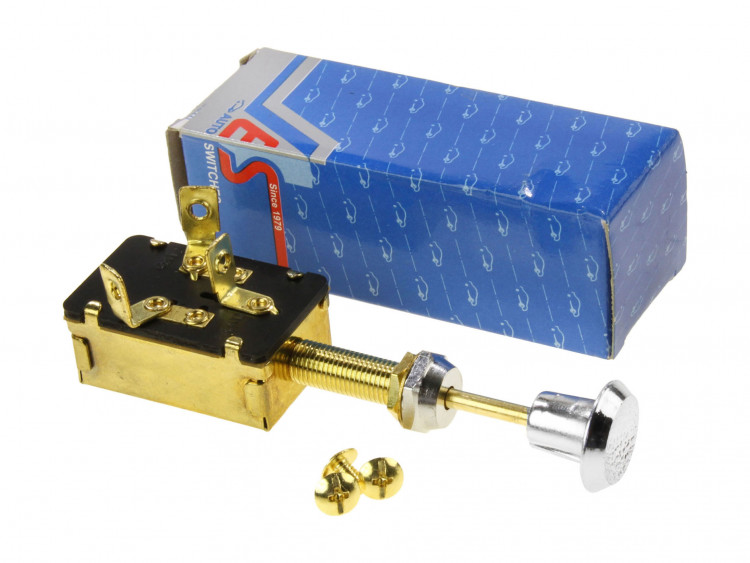 Переключатель штоковый трехпозиционный OFF-ON-ON, 12 В/15 А, 3P, арт. AES121212,          AES.Co 