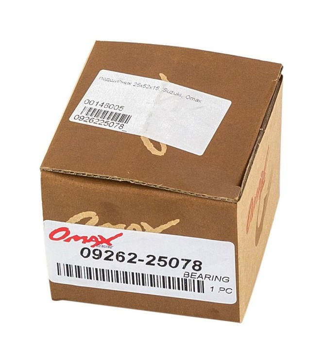 Подшипник 25х52х15, Suzuki, Omax, арт. 0926225078_OM,          Omax 