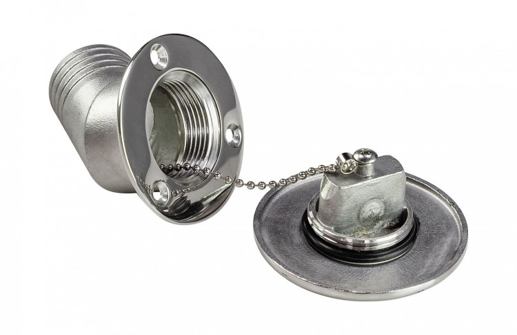 Горловина заливная для воды, угловая, под шланг 38 мм, арт. S.M1429-38WT_MR,          Marine Rocket 