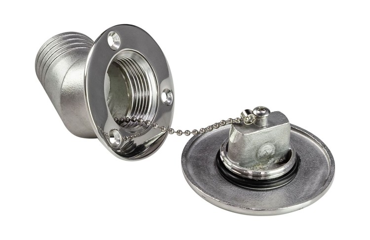 Горловина заливная для воды, угловая, под шланг 38 мм, арт. S.M1429-38WT_MR,          Marine Rocket 