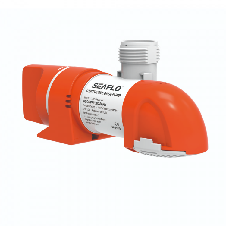 Помпа водооткачивающая автоматическая SeaFlo трюмная, 12V 800 галлон/час, патрубок 19/25/29 мм, арт. SFBP1-G800-14A-ts,          SeaFlo 