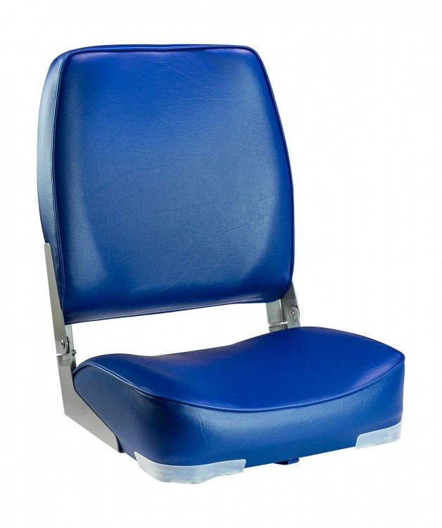 Кресло мягкое складное, высокая спинка, обивка винил, цвет синий, Marine Rocket 
