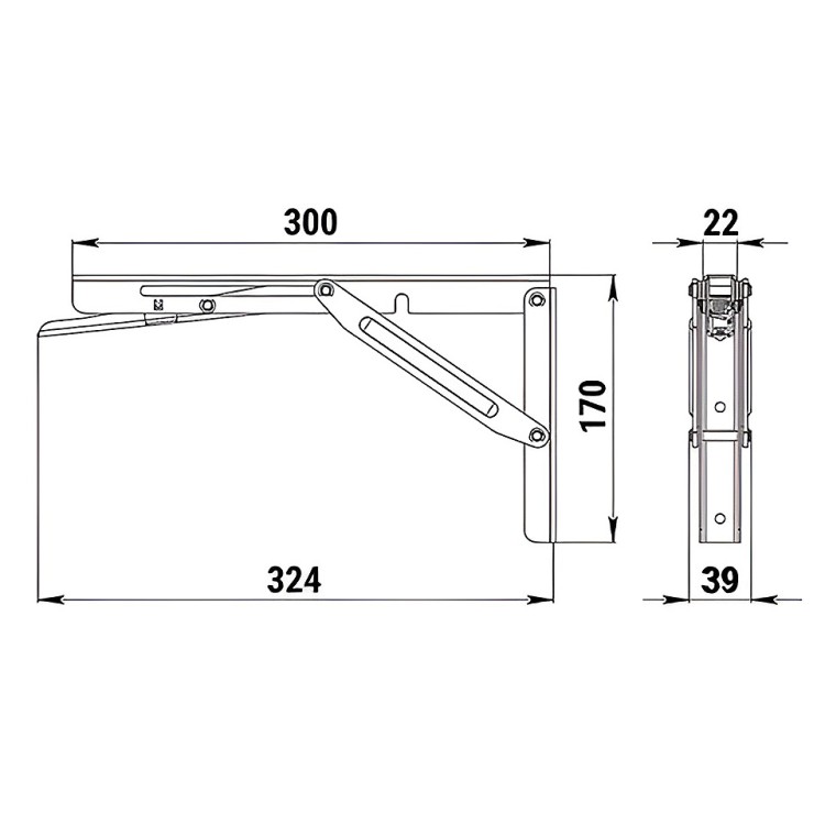 Кронштейн столешницы (тип 1), 2 шт в компл., арт. 10269312,  