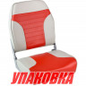 Кресло складное ECONOMY, серый/красный (упаковка из 2 шт.) 