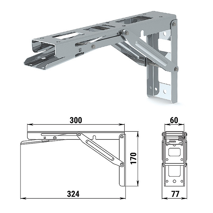 Кронштейн столешницы (тип 2), арт. 050305T,          Техномарин 