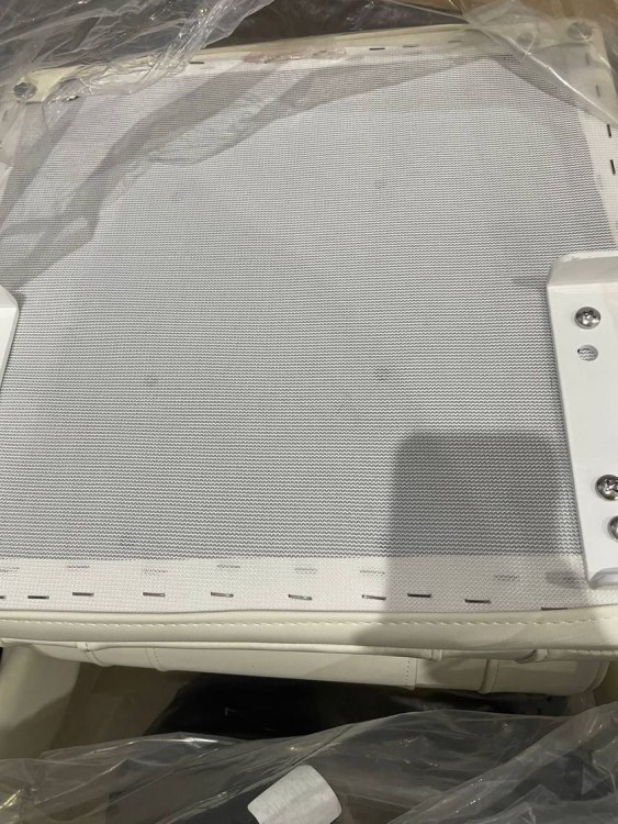 Кресло с перекидной спинкой и болстером, обивка винил, цвет белый, арт. MR18012,          MARINE ROCKET 