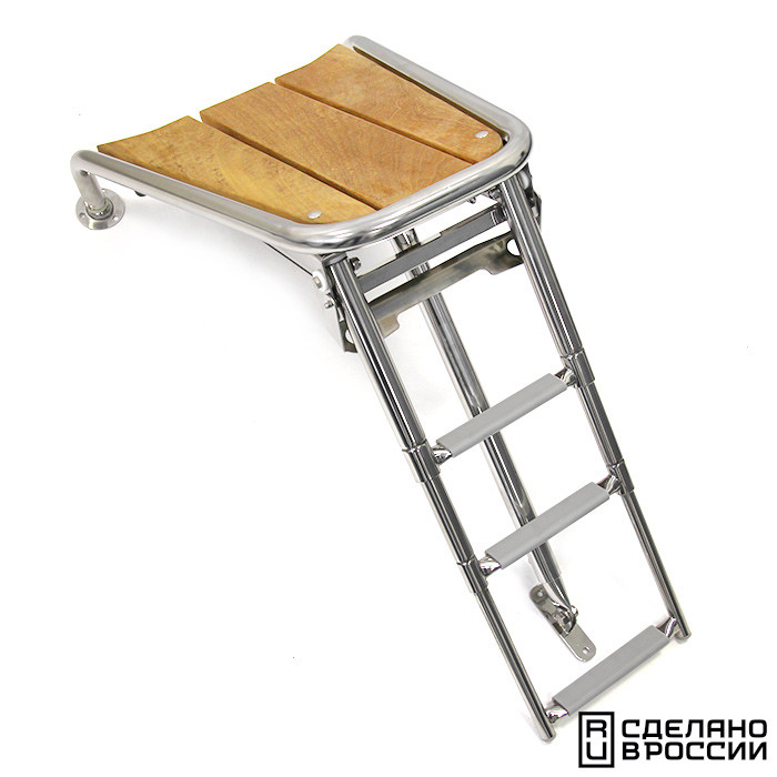 Платформа носовая с трапом 3 ступени серые, арт. 040245GT,          Техномарин 