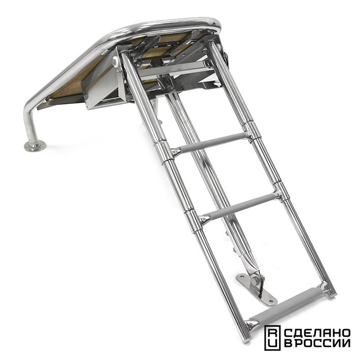 Платформа носовая с трапом 3 ступени серые, арт. 040245GT,          Техномарин 