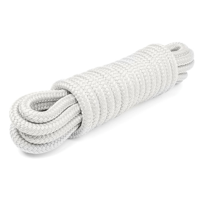 Трос швартовый 10мм*9м бело-черный, арт. 115013Р,          ПЕТРОКАНАТ 
