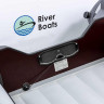Надувная лодка ПВХ, RiverBoats RB 390 НДНД, серо-белый 