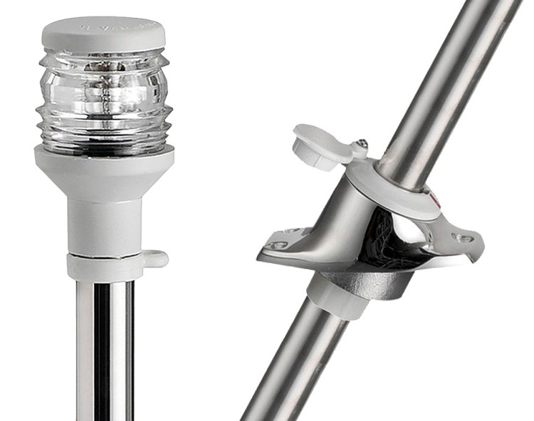 Клотиковый огонь на выдвижной стойке 600 мм, белый пластик, арт. 10235903,  