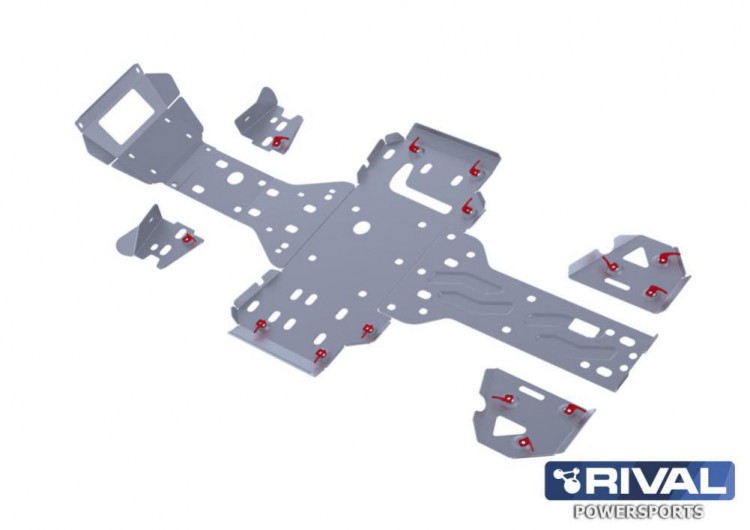 Комплект AL защиты днища RM 500 (2013-), арт. 444.7705.3-riv,          Rival 