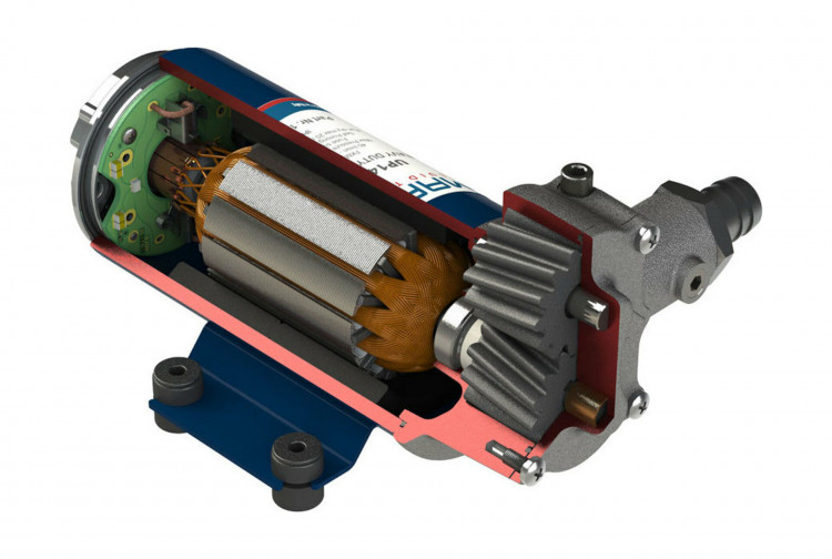 Помпа водоподающая шестеренчатая Marco UP14-P, 12 В, 46 л/мин, 29 PSI (2 бар), арт. 16450212,          Marco 