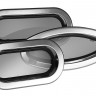 Иллюминатор, нерж. сталь, размер 1RE, открывающийся, овальный, белая рамка 