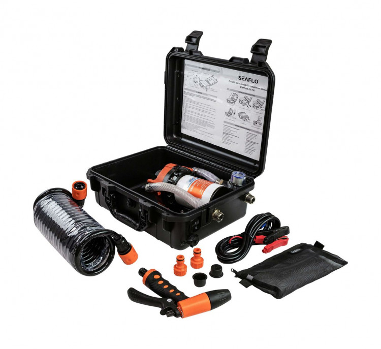 Комплект помывочный переносной, 12 В, 18,9л/мин SeaFlo, арт. SFWP105007056P,          SeaFlo 