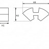 Эластичная вставка муфты привода АПР, 54*36*38мм ,  аналог резиновой , 33-01-992-poly  