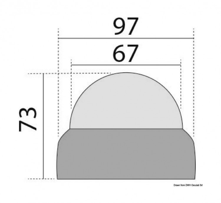 Компас FINDER размер 2" 5/8 (67 мм), накладной, черный, арт. 25-172-01,          Finder 