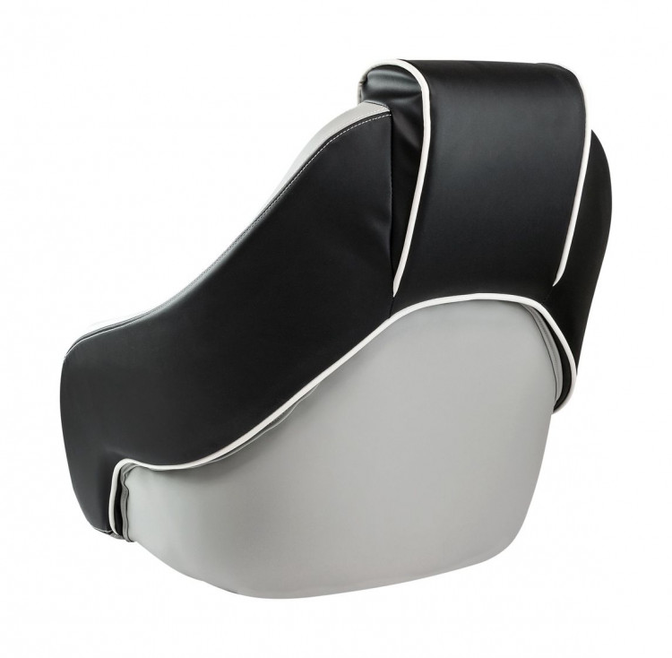 Кресло с болстером Stingray, обивка винил, цвет черный/серый, арт. MR18010,          Marine Rocket 