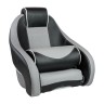Кресло с болстером Stingray, обивка винил, цвет черный/серый, арт. MR18010,          Marine Rocket 