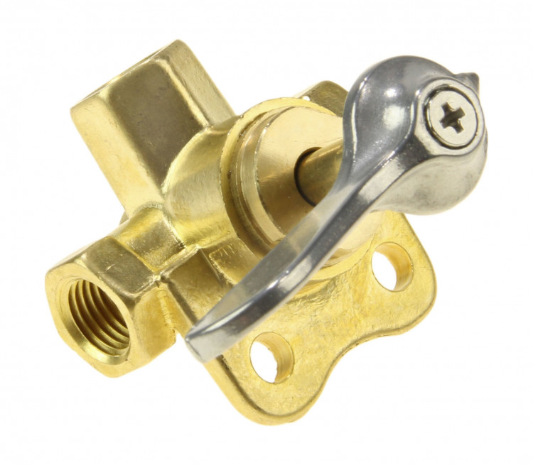 Кран топливный 3-х позиционный латунный, 1/4", арт. 2560713500,          Yang-Xian 
