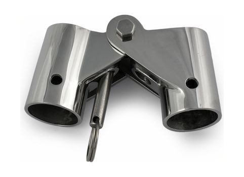 Кронштейн складной с фиксацией нержавеющий д. 22 мм, арт. 009672,          Homer 