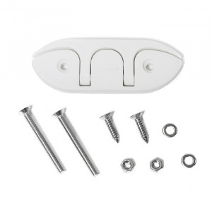 Утка швартовая складная SUNFINE 120 мм, белый нейлон