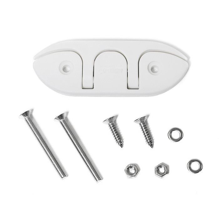 Утка швартовая складная SUNFINE 120 мм, белый нейлон, арт. SF31364-W,          SUNFINE MARINE 