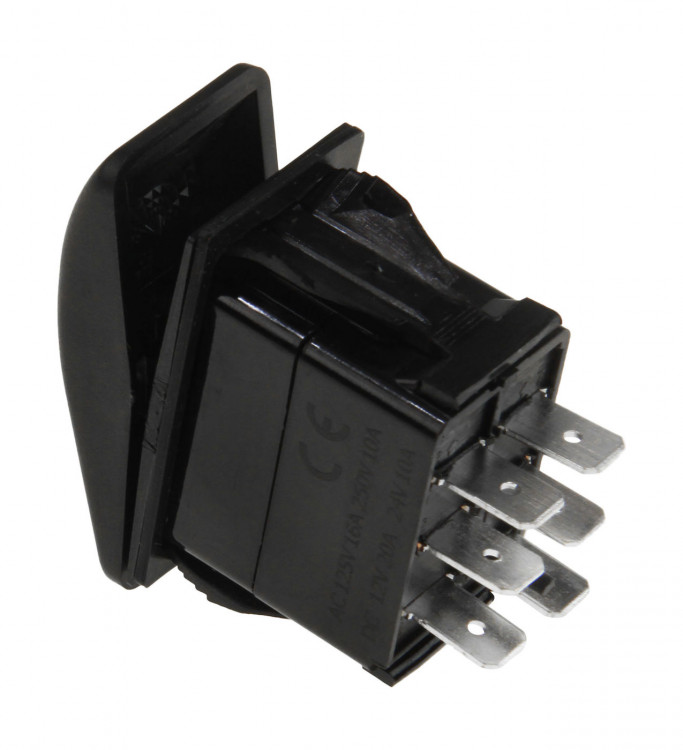 Переключатель двухпозиционный (ON)-ON 12В/20А 6Р без фиксации 1 положения, арт. AES111882PAM,          AES.Co 