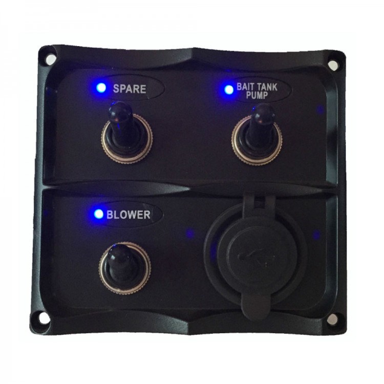 Панель управления , 3шт, разъем USB, индикация, SK-TF3J/U-ts, арт. SK-TF3J/U-ts,          Skipper 