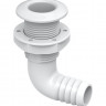 Разъем водосброса угловой с обратным клапаном под шланг 25 мм, белый, арт. SFTH1100002, SeaFlo Разъем водосброса угловой с обратным клапаном под шланг 25 мм, белый, арт. SFTH1100002, SeaFlo