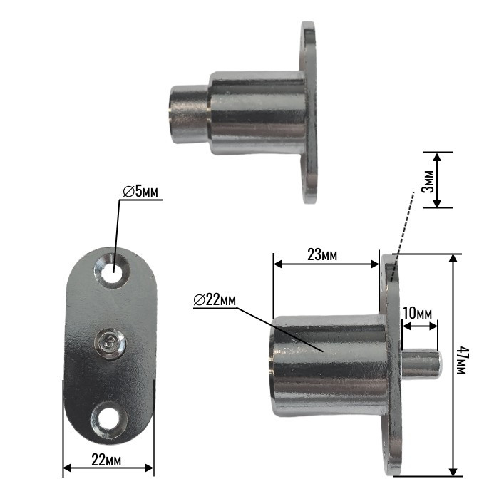 Замок поворотный SUNFINE, арт. SF90328,          SUNFINE MARINE 