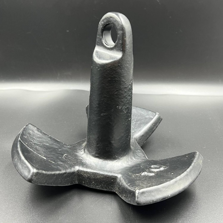 Якорь речной 3-х лепестковый (черный) с ПВХ покрытием 4.5кг (Allshine), арт. Anchor-3-Black-4.5kg_2000000194424,          ALSHINE 