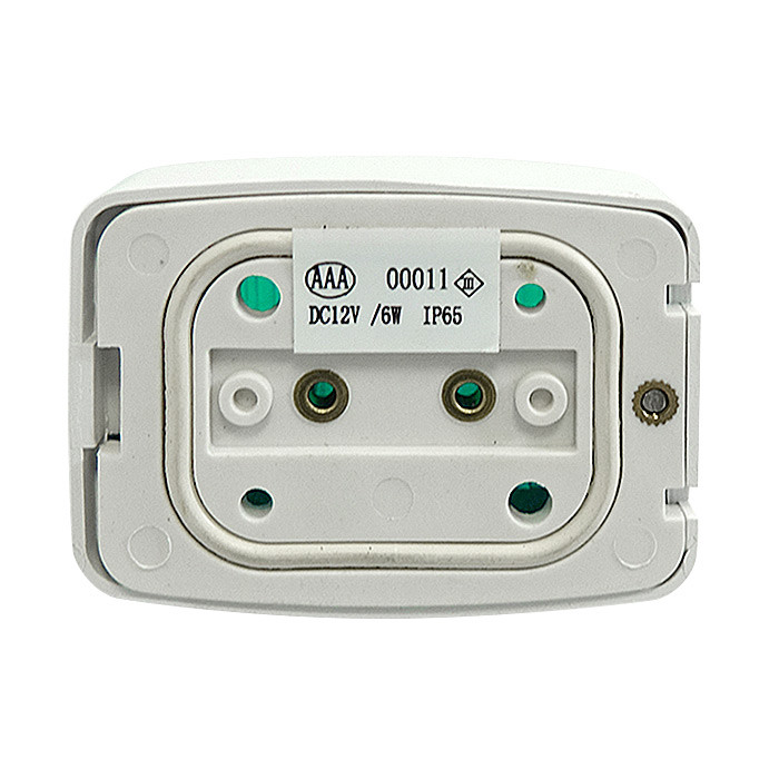 Огонь бортовой зеленый, белый корпус высота 57 мм, арт. 050216,          Homer 