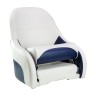 Кресло с болстером Ocean Flip Up, обивка винил, цвет белый/синий, арт. MR18008, MARINE ROCKET Кресло с болстером Ocean Flip Up, обивка винил, цвет белый/синий, арт. MR18008, MARINE ROCKET