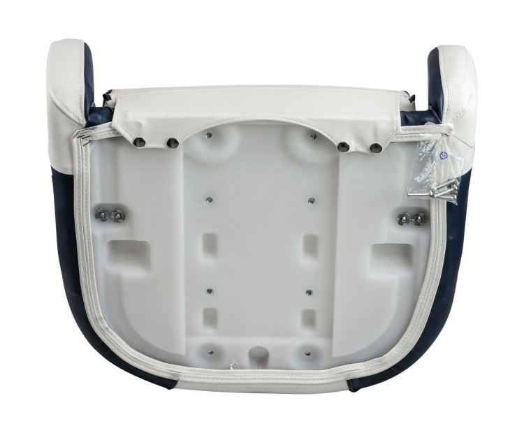 Кресло с болстером Ocean Flip Up, обивка винил, цвет белый/синий, арт. MR18008,          MARINE ROCKET 