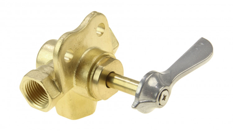Кран топливный 3-х позиционный латунный, 3/8", арт. 2560713600,          Yang-Xian 