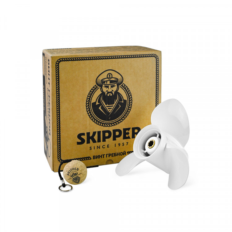 Винт гребной   для Yamaha 9.9-20HP, диаметр 9 1/4" алюминиевый, лопастей - 3, шаг 10", арт. SK63V-45952-00-EL-ts,          Skipper 