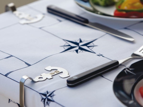 Клипса для скатерти, нерж. Сталь, 4 шт, арт. 10254583,          Marine Business 