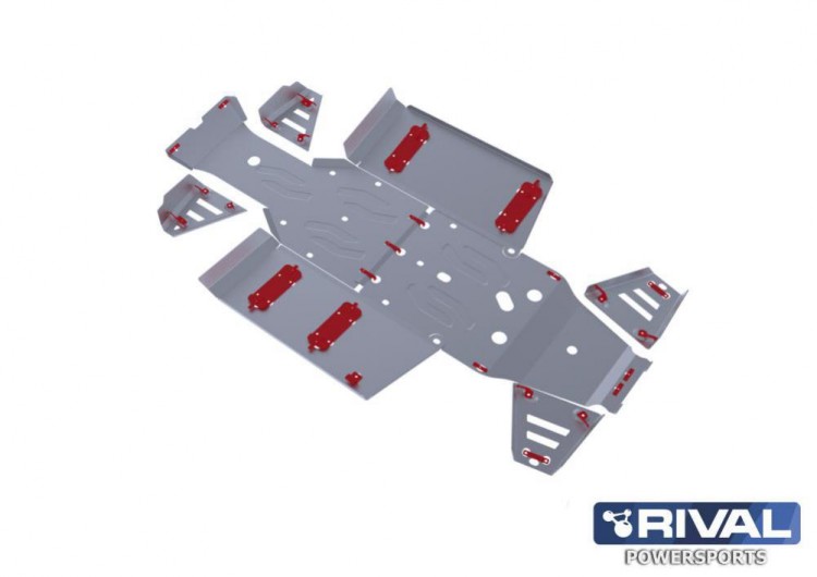 Комплект AL защиты днища Polaris Ranger 570 (2013-2014), арт. 444.7418.1-riv,          Rival 