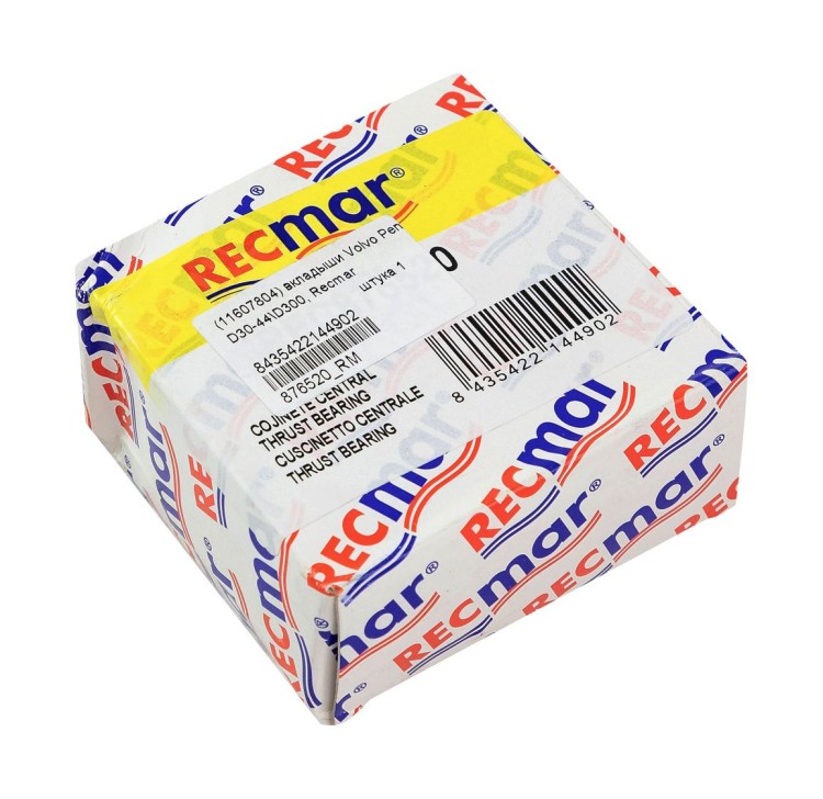 Вкладыши Volvo Penta D30-44\D300, Recmar, арт. 876520_RM,          Recmar 