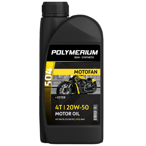 Масло POLYMERIUM MOTOFAN 504 20W-50 4Т 1L, арт. plmmf450420501,          POLYMERIUM 