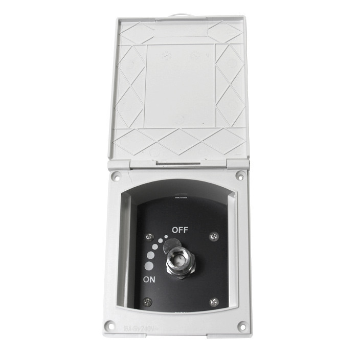 Внешний вывод в боксе с регулировкой подачи 1/2" SUNFINE, белый, арт. SF22314-W,          SUNFINE MARINE 